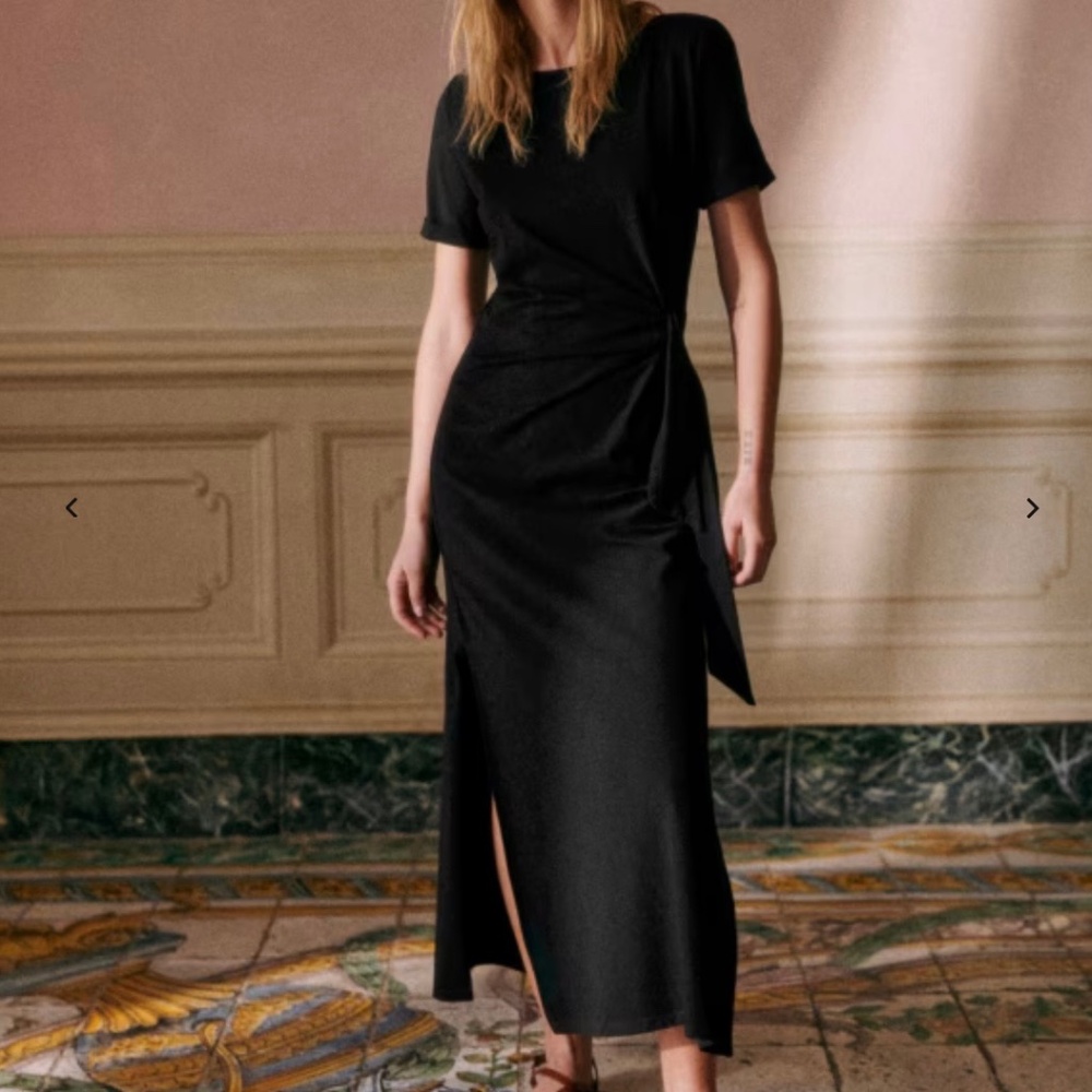 Sezane Pippa Dress Black BNWT
